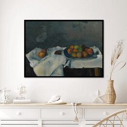 Plakat w ramie Paul Cezanne "Martwa natura - miska brzoskwini" - reprodukcja