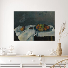 Plakat Paul Cezanne "Martwa natura - miska brzoskwini" - reprodukcja