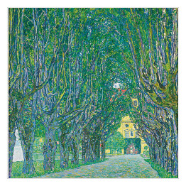 Plakat samoprzylepny Gustav Klimt "Aleja w parku Schloss Kammer" - reprodukcja