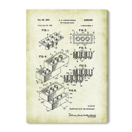 Obraz na płótnie G. K. Christiansen - patenty na rycinach vintage - 4