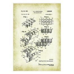 Plakat samoprzylepny G. K. Christiansen - patenty na rycinach vintage - 4