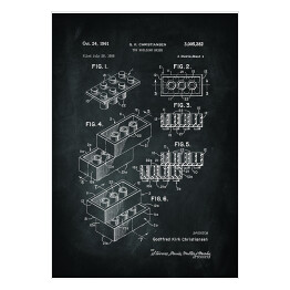 Plakat G. K. Christiansen - patenty na rycinach - czarno białe - 4