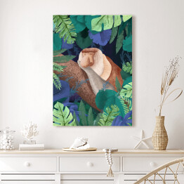 Obraz na płótnie Dżungla - małpa nosacz