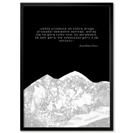 Plakat w ramie Sentencje o górach - Frank Herbert "Diuna"