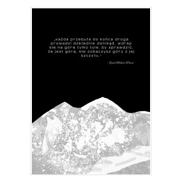 Plakat samoprzylepny Sentencje o górach - Frank Herbert "Diuna"