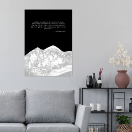 Plakat Sentencje o górach - Frank Herbert "Diuna"