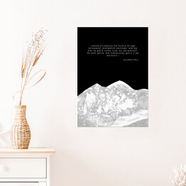 Plakat Sentencje o górach - Frank Herbert "Diuna"