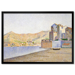 Plakat w ramie Paul Signac Plaża miejska, Collioure, opus 165. Reprodukcja
