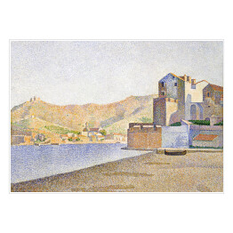 Plakat samoprzylepny Paul Signac Plaża miejska, Collioure, opus 165. Reprodukcja