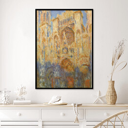 Plakat w ramie Claude Monet "Katedra Rouen, fasada (zachód słońca)" - reprodukcja