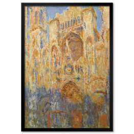 Plakat w ramie Claude Monet "Katedra Rouen, fasada (zachód słońca)" - reprodukcja
