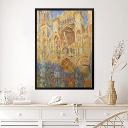 Obraz w ramie Claude Monet "Katedra Rouen, fasada (zachód słońca)" - reprodukcja