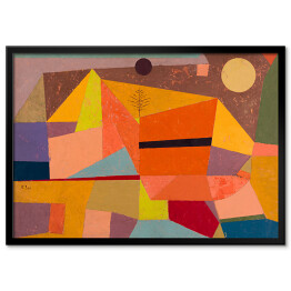 Plakat w ramie Paul Klee Joyful Mountain Landscape Reprodukcja obrazu