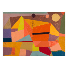 Plakat samoprzylepny Paul Klee Joyful Mountain Landscape Reprodukcja obrazu