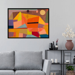 Plakat w ramie Paul Klee Joyful Mountain Landscape Reprodukcja obrazu