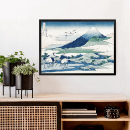 Obraz w ramie Dwór Umezawa w prowincji Sagami. Hokusai Katsushika. Reprodukcja