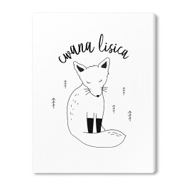 Obraz na płótnie Cwana lisica - ilustracja