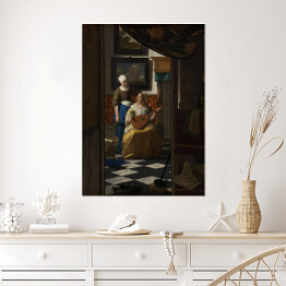 Plakat Jan Vermeer List miłosny Reprodukcja
