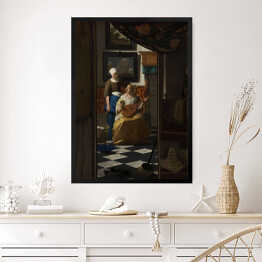 Obraz w ramie Jan Vermeer List miłosny Reprodukcja