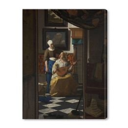 Obraz na płótnie Jan Vermeer List miłosny Reprodukcja