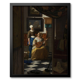 Obraz w ramie Jan Vermeer List miłosny Reprodukcja