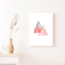 Obraz klasyczny Przetarte pastelowe trójkąty