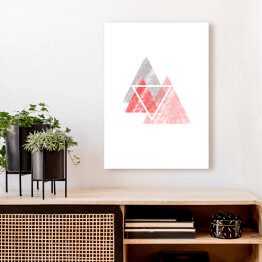 Obraz na płótnie Przetarte pastelowe trójkąty