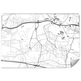Fototapeta samoprzylepna Minimalistyczna mapa Rudy Śląskiej
