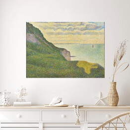 Georges Seurat "Pejzaż Port-en-Bessin w Normandii" - reprodukcja