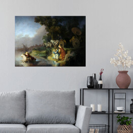 Plakat samoprzylepny Rembrandt "Porwanie Europy" - reprodukcja
