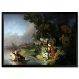 Plakat w ramie Rembrandt "Porwanie Europy" - reprodukcja