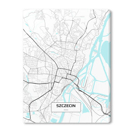 Obraz na płótnie Mapa Szczecina 