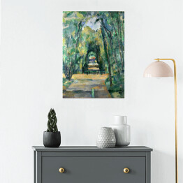 Plakat samoprzylepny Paul Cezanne "Aleja w Chantilly" - reprodukcja