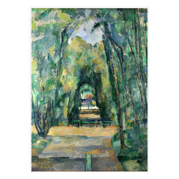 Plakat Paul Cezanne "Aleja w Chantilly" - reprodukcja