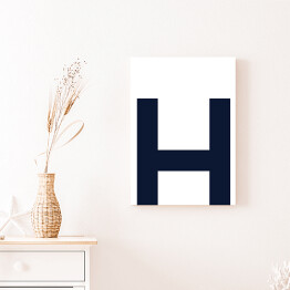 Obraz na płótnie Litera H - alfabet