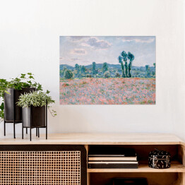 Plakat samoprzylepny Claude Monet "Pole" - reprodukcja