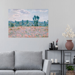 Plakat samoprzylepny Claude Monet "Pole" - reprodukcja