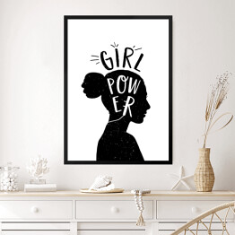 Obraz w ramie Typografia - Girl Power