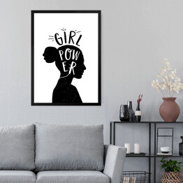 Obraz w ramie Typografia - Girl Power