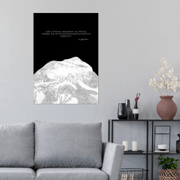 Plakat Sentencje o górach - ks. Józef Tischner