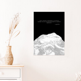Plakat samoprzylepny Sentencje o górach - ks. Józef Tischner