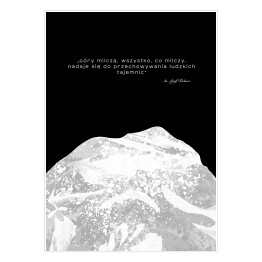 Plakat Sentencje o górach - ks. Józef Tischner