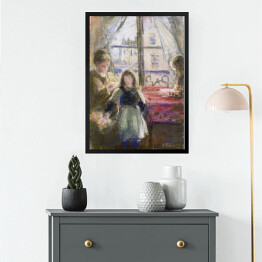 Obraz w ramie Camille Pissarro Przy oknie, ulica Trois freres. Reprodukcja