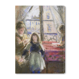 Obraz na płótnie Camille Pissarro Przy oknie, ulica Trois freres. Reprodukcja