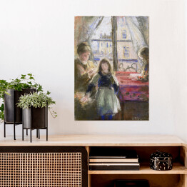 Plakat Camille Pissarro Przy oknie, ulica Trois freres. Reprodukcja