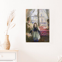 Plakat Camille Pissarro Przy oknie, ulica Trois freres. Reprodukcja