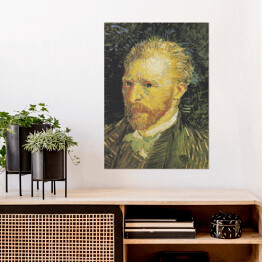 Plakat samoprzylepny Vincent van Gogh Self-Portrait. Reprodukcja obrazu