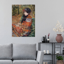 Plakat samoprzylepny Jesień. Portret Lydii Cassatt. Mary Cassatt. Reprodukcja obrazu