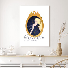 Obraz klasyczny Horoskop z kobietą - strzelec