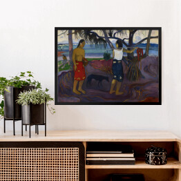Obraz w ramie Paul Gauguin "Pod pandanusami" - reprodukcja